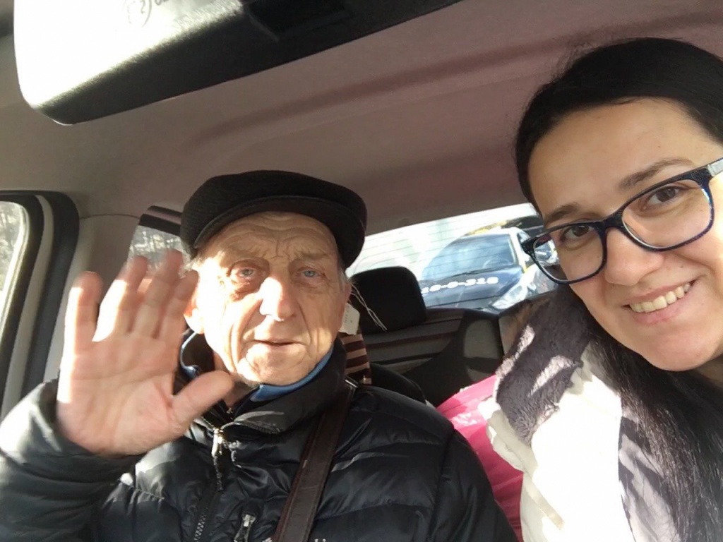 Наташа и папа.