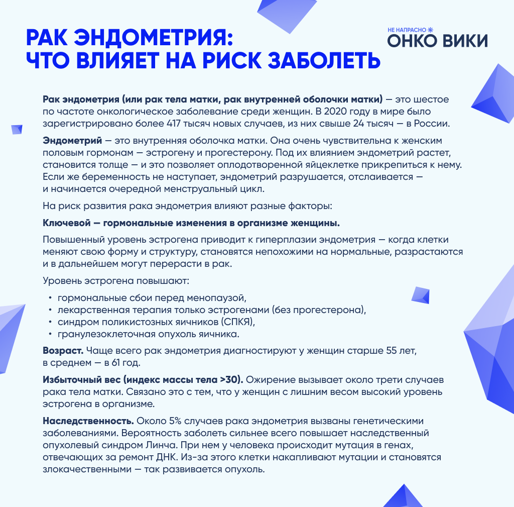 Рак эндометрия, что влияет на риск заболеть.png